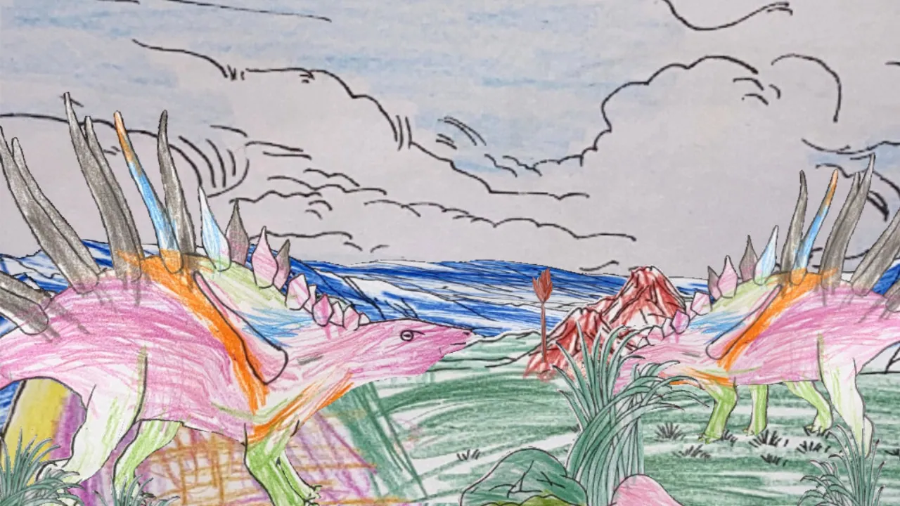 dessins de dinosaures en couleur - école galilée saint maximin