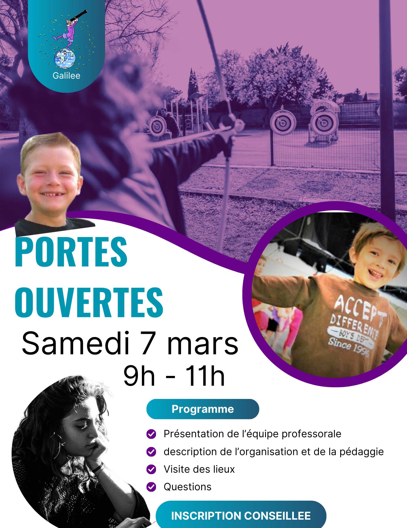 Pour les portes ouvertes 07/03/2026