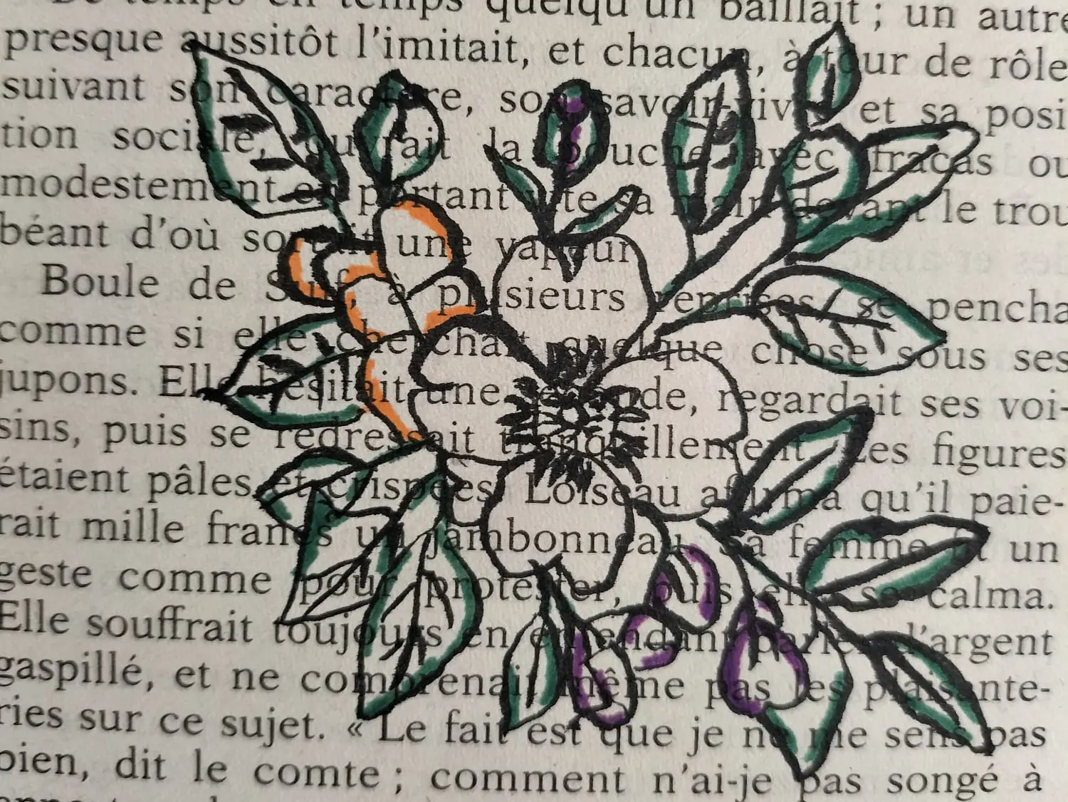 Travail artistique mêlant illustration florale et littérature afin de développer des compétences variées autres que les mathématiques et le français.